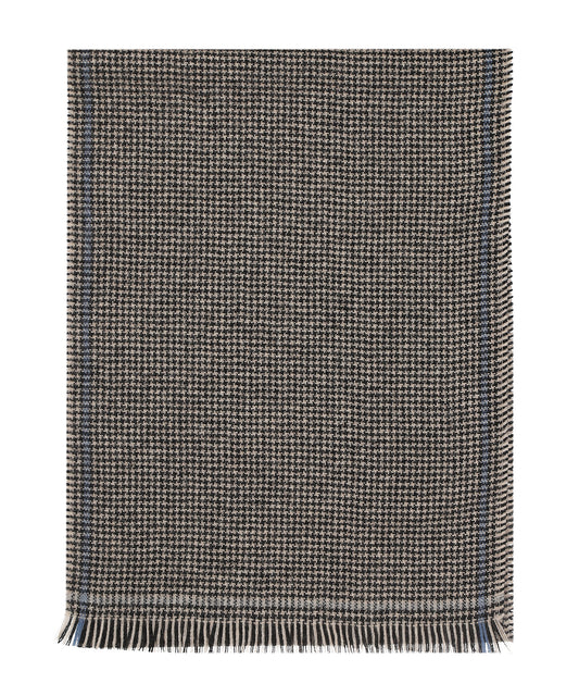 Sjaal 100% Cashmere | Zwart Ecru