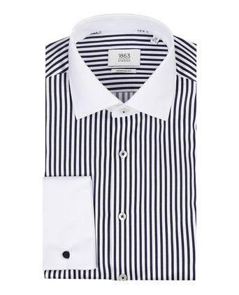 Eterna Overhemd Dubbele Manchet | Blauw