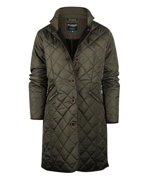 Wellington Quilt Jas Dames | Groen