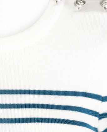 Saint James Pullover Maree IIR | Wit