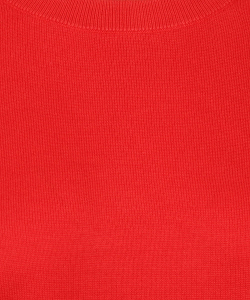 Basic Dames Pullovers korte mouwen | Rood