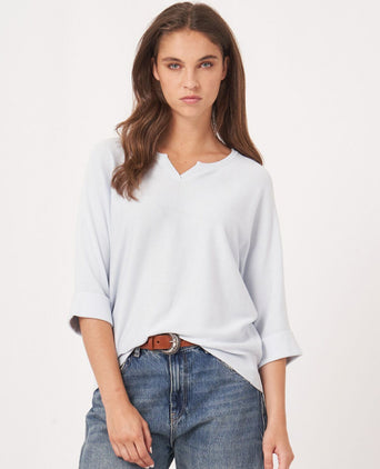 Losvallende Batwing Dames Pullover | Blauw
