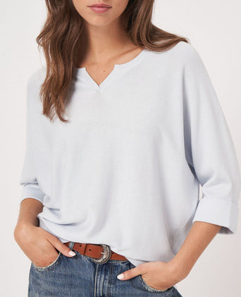 Losvallende Batwing Dames Pullover | Blauw