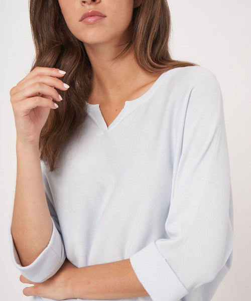 Losvallende Batwing Dames Pullover | Blauw