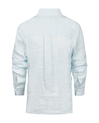 Repeat Linnen Dames Blouse | Blauw