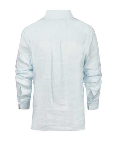 Repeat Linnen Dames Blouse | Blauw