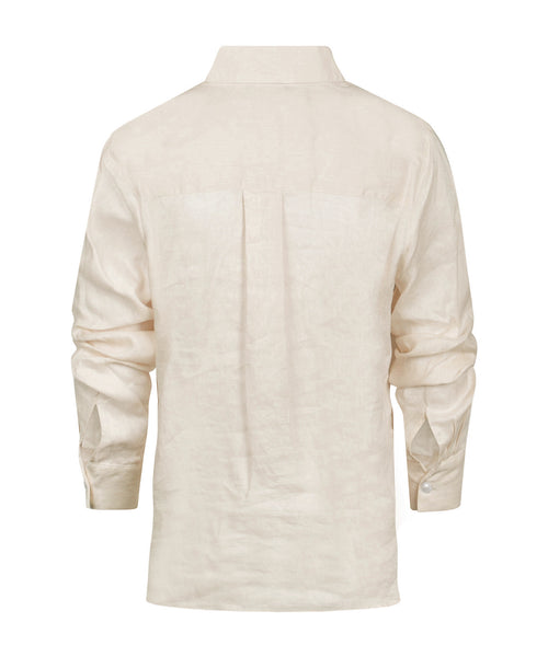 Repeat Linnen Dames Blouse | Beige
