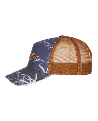 Minimal Aloha Print Trucker Pet | Blauw