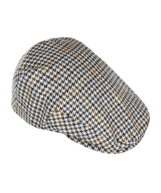 Klassieke Cap | Blauw Wit Houndstooth