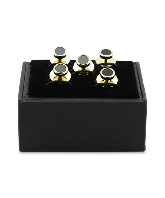 Dress Studs per set 5 stuks | Goud Zwart