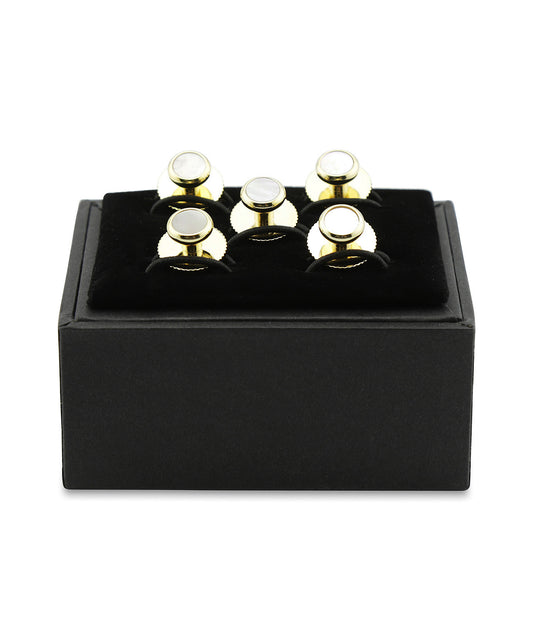 Dress Studs per set 5 stuks | Goud Wit