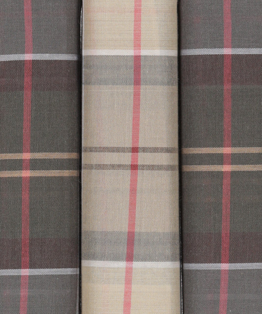 Zakdoeken 3 box | Mixed Tartan