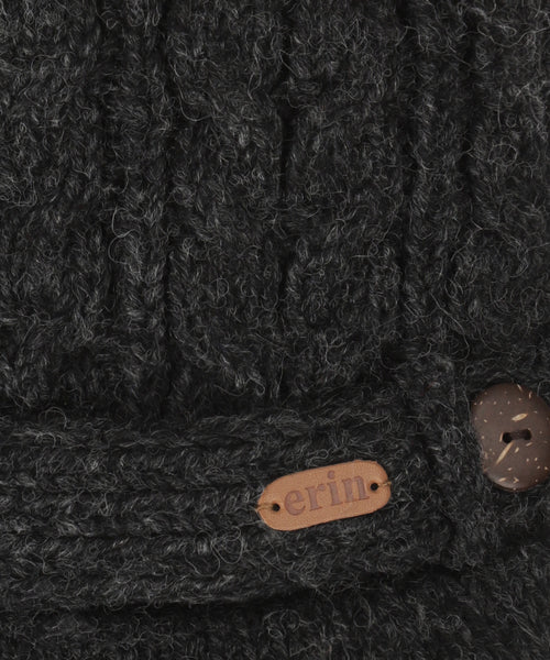 Muts Aran Cable Dames | Antraciet Grijs