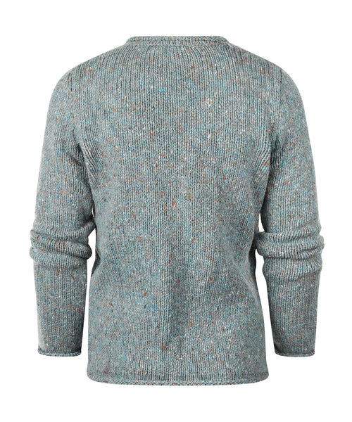 Fisherman Dames Ronde Hals Pullover | Groen