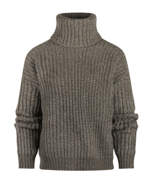 Fisherman Dames Alpaca-Merino Koltrui | Bruin