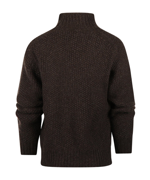 Harley of Scotland Dames Turtle Pullover | Bruin