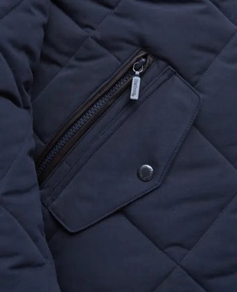 Barbour Winter Chelsea Quilted Jacket | Navy Blauw