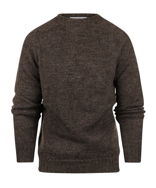 Harley of Scotland Ronde Hals Pullover | Grijs