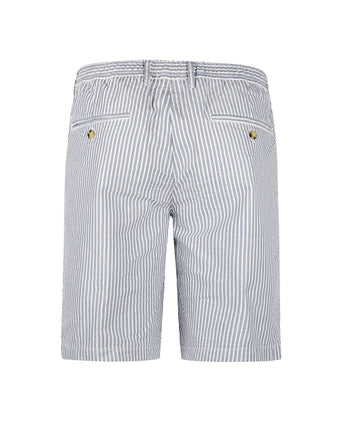 Seersucker Short | Medium Blue