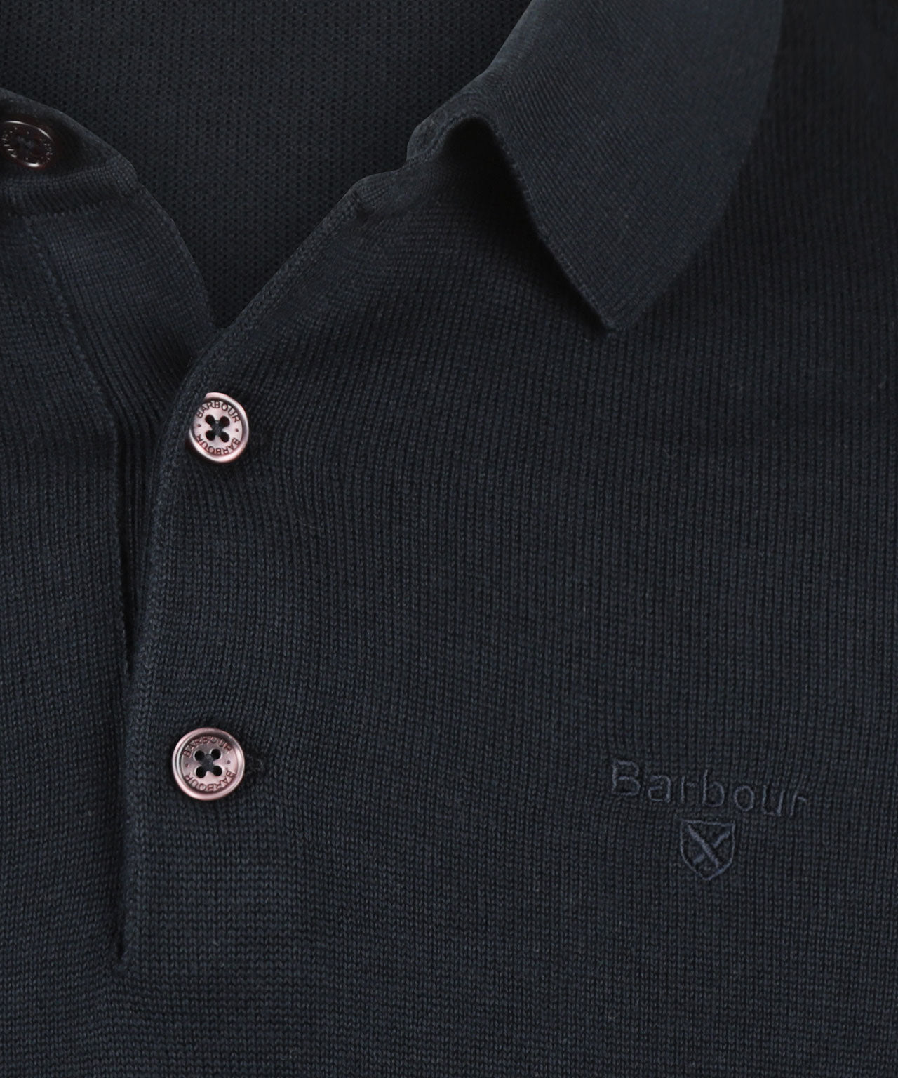 Pima Cotton Knitted Polo | Navy