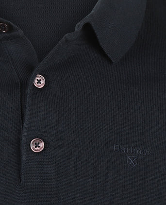 Barbour Pima Cotton Knitted Polo | Navy Blauw