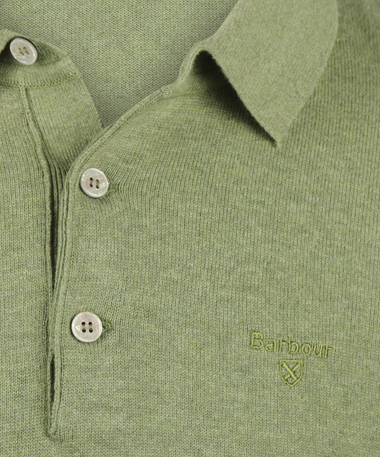 Barbour Pima Cotton Knitted Polo | Green