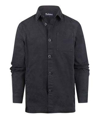 Barbour Regular Washed Overshirt | Navy Blauw Barbour Regular Washed Overshirt | Navy Blauw