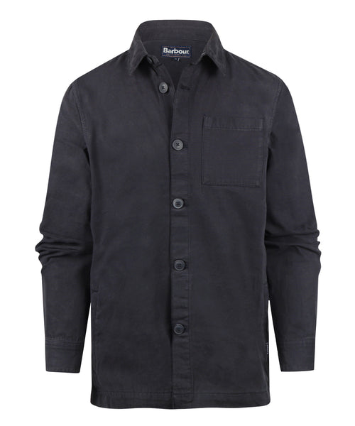 Barbour Regular Washed Overshirt | Navy Blauw