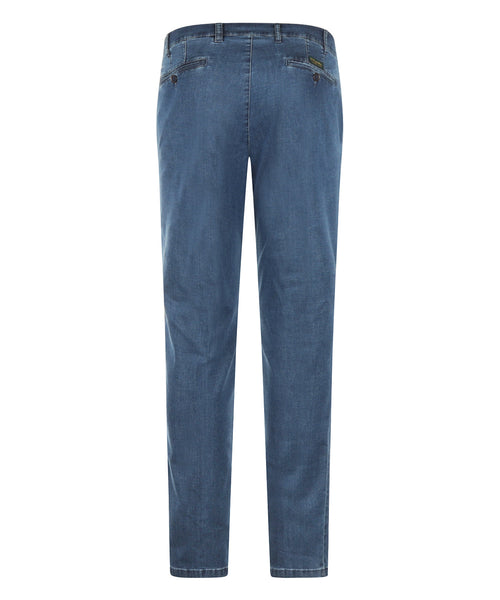 Jeans Pantalon Flatfront | Denim Blauw