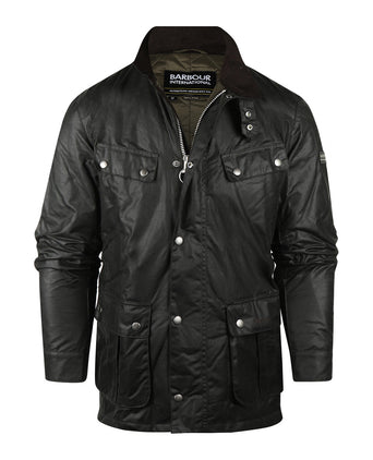 Barbour Intl. Duke Wax Jacket | Groen