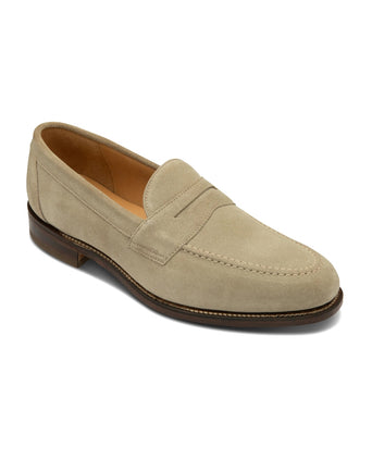 Loake Imperial Penny Loafer Suede | Beige