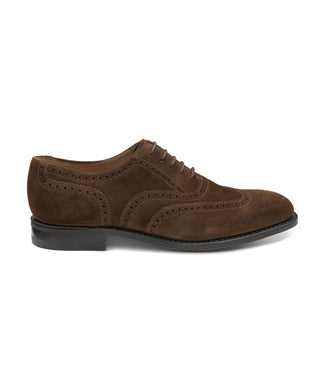 Loake 302 Full Brogue Suede | Bruin Loake 302 Full Brogue Suede | Bruin
