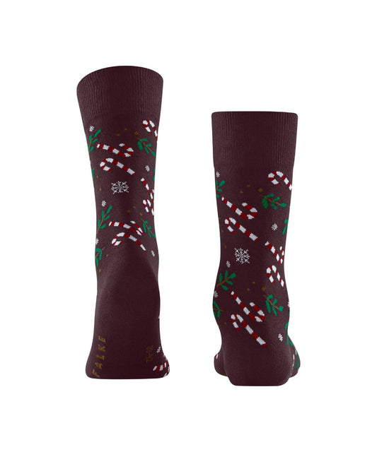 Sokken Blizzard | Donkerrood Print