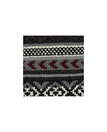Burlington Fair Isle Sok | Zwart