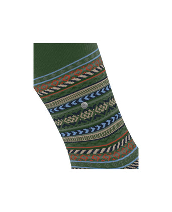 Burlington Fair Isle Sok | Groen