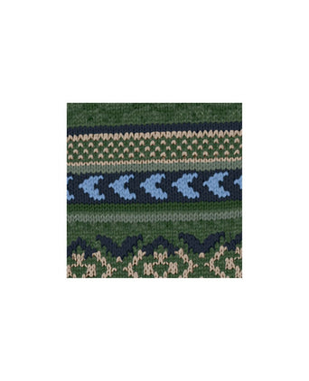 Burlington Fair Isle Sok | Groen
