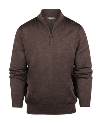 Maerz Half Zip Pullover | Bruin