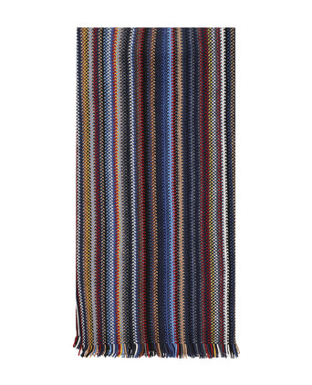 Sjaal gebreid 40X180 | Blauw