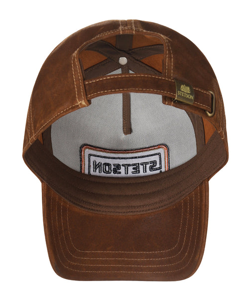 Stetson Trucker cap Cotton Linnen Stripe | Bruin