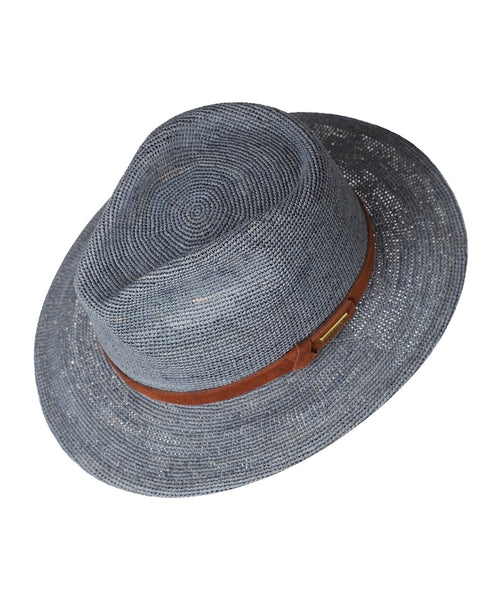 Stetson Traveller Raffia Chrochet | Denim Blauw
