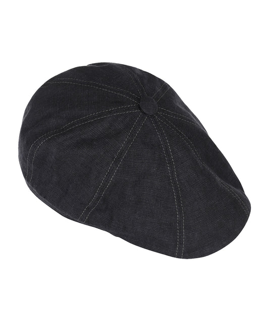 8-Panel Cap Linnen | Donkergrijs