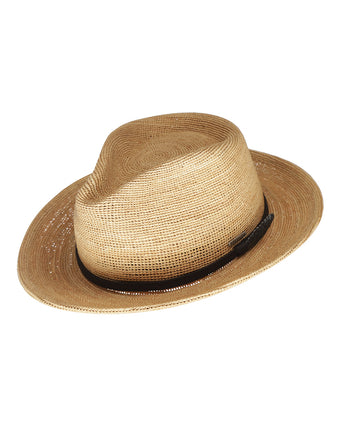 Stetson Fedora Raffia Chrochet | Naturel