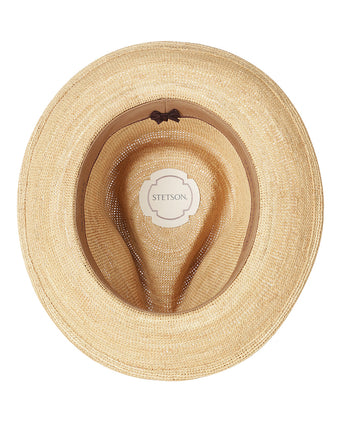 Stetson Fedora Raffia Chrochet | Naturel