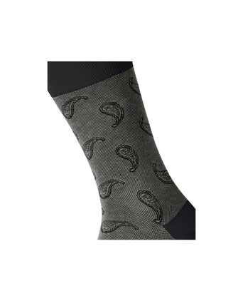 Burlington Sok Paisley | Zwart