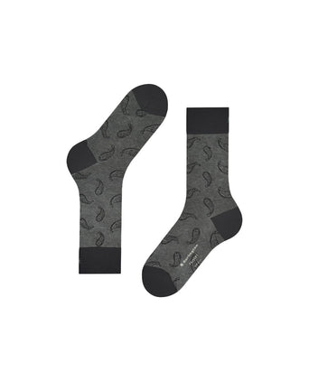Burlington Sok Paisley | Zwart