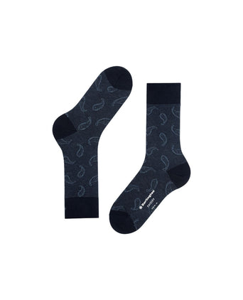 Burlington Sok Paisley | Blauw