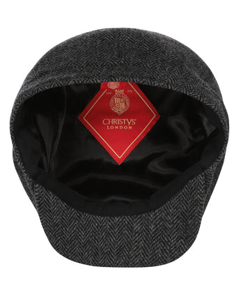 Christy Newsboy Tweed Cap | Antraciet Grijs