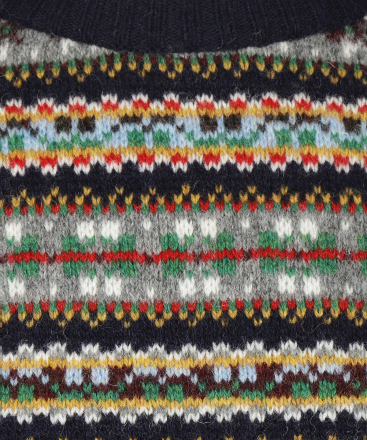 Scottish Made Fairisle Crew | Navy