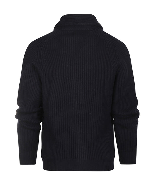 Vest Sjaalkraag Cashmere | Dark Navy