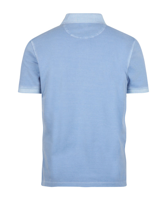Polo Korte Mouw Garment Dyed | Lichtblauw